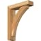 Ekena Millwork Thorton Block Rough Sawn Bracket w/ Offset Brace, Western Red Cedar, 4"W x 14"D x 18"H BKT0402X14X18THR05RWR - alternate 1
